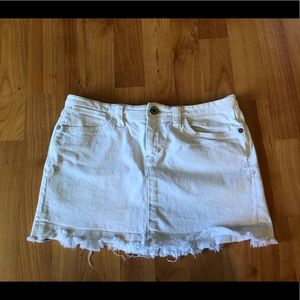 White jean Mavi mini skirt
